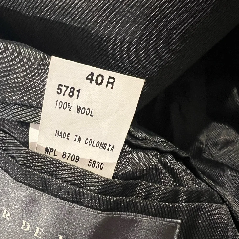 Oscar De La Renta Men's Multicolor Check 100% Wool Sport Coat Size 40R